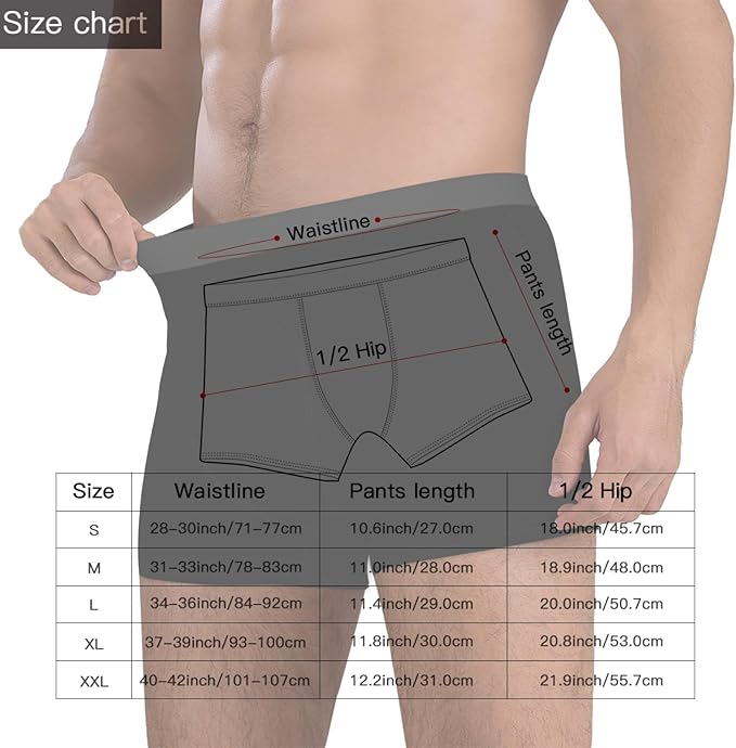 Personalized Underwear for Men with Face Custom Face Boxers Customized Boxer Briefs Funny Gifts for Him Husband Boyfriend