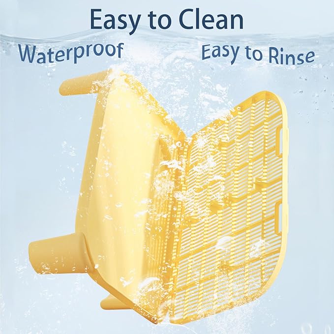 Cat Litter Mat Litter Trapping Mat,19.69"X15.95"X3.54"Litter Box Mat,Waterproof Cat Mats for Litter Large,Easy Clean,Non-Slip Litter Mat for Cat,Urine-Proof Kitty Litter Catcher Mat,Washable (White)