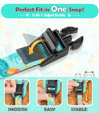 Halypet Cat Harness and Leash Set[MAX Safety 4th-Gen] Cute Escape Proof Vest Harness for Girl&Boy Cat Walking, Comfortable Adjustable Leash and Reflective Strips for Outdoor Kitten, M Green Tropics