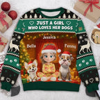 Wrappiness A Girl And Her Dog Christmas Sweatshirt - Cozy Unisex Fit Custom Shirt - Cute for Women Pet Lovers