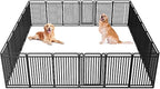New Thickened Version Dog Playpen, 43 Inch Dog Fences for The Yard, Portable Outdoor Dog Playpen for Large/Medium/Small Dogs, Foldable Metal Dog playpen, with Doors (24 Panels, 43 Inch)