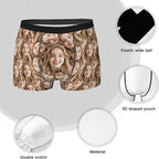 Personalized Underwear for Men with Face Custom Face Boxers Customized Boxer Briefs Funny Gifts for Him Husband Boyfriend
