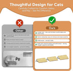 3Pcs 14"×8" Large Cat Wall Shelves - Wall Mounted Cat Shelves, Natural Wood with Fixtures for Large Cats and Kittens for Household Pets Sleeping, Playing, Climbing
