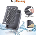 Bartuke Cat Litter Box Step, Cat Litter Ramp Mat with Filter Function for Self-Cleaning Litter Box, Easy to Clean, Cats Pedal Step Stool Ideal for Kitten & Elderly Cats (Dark Grey)