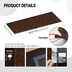 2Pack Total 78.7"x15.8" Cat Scratch Mat for Cat Couch Furniture and Wall Protector | Trimmable Self-Adhesive Carpet Climb Cat Scratcher for Covering Cat Tower and Replacement Pads (Brown)