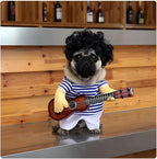 NACOCO Pet Guitar Costume Dog Costumes Cat Halloween Christmas Cosplay Party Funny Outfit Clothes (M)