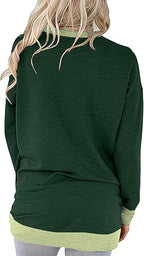 Akihoo Womens Casual Long Sleeve Tunic Tops Crew Neck Shirt Blouses