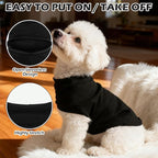 EXPAWLORER Soft Cat Sweater - Sweaters for Cats Only Warm Kitten Clothes, Fall and Winter Pet Coat Pullover Design, Fleece Sweatshirt Clothing Also for Puppy Small Dogs, Black L
