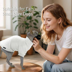 Fleece Sphynx Cat Clothes Soft Hairless Cat Clothes Pullover Cat Sweater for Chihuahua All Season Light and Warm Kitten Cloth for Cats Only Puppy Clothes Small Dog Sweater (White, Small)
