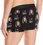 M YESCUSTOM Custom Boxers Briefs for Men Personalized Boxers with Face Mens Funny Underwear with Photo XS-5XL