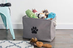 Bone Dry Pet Storage Collection Collapsible Bin, Small Rectangle, Gray