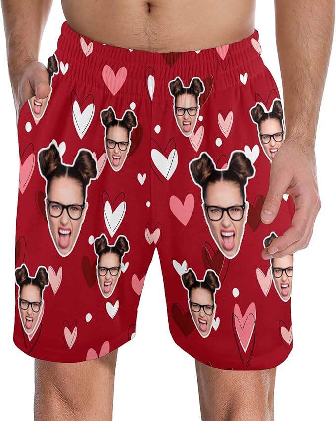Custom Pajama Pants for Men, Personalized PJ Pants with Photos, Custom Mens Pajama Shorts, Gifts for Dad Husband