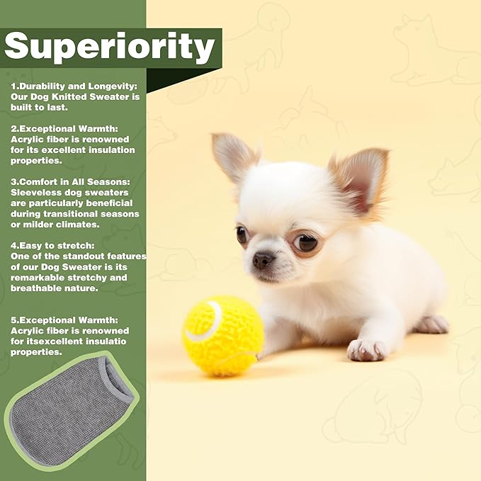 Cozy and Functional Dog Shirts for Small Puppies: Stretchable White Attire with Easy-On Design, Ideal for Chihuahuas and Yorkies - Enhance Comfort and Playfulness on Chill Days X-Large