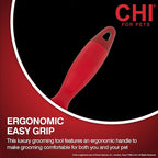 CHI for Dogs Rubber Fur Accumulator Brush, Dog Grooming Tool for Removing Loose Hair and Lint from Coats Furniture Clothing and Car Seats, Flexible Rubber Bristles, Easy Clean Grooming Brush