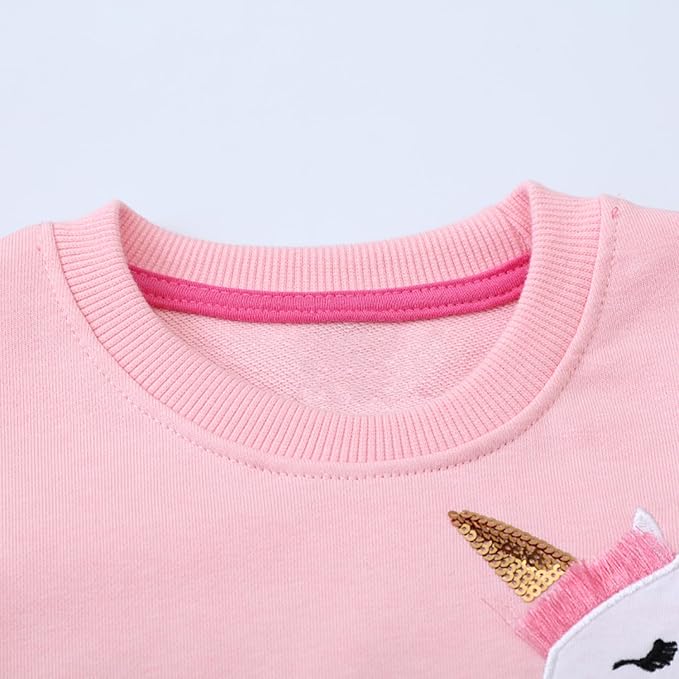 Bumeex Toddler Girl Sweatshirt Clothes Outfit,Cotton Crewneck Christmas Clothing