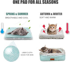 Self Warming Cat Bed, Foldable Self Heated Cat Mat Extra Warm Thermal Heating Pad 24 x 20 inch for Indoor Outdoor Cats, Non-Slip Bottom Washable Non Electric
