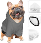 Personalized Dog Hooded Sweatshirt, Custom Pet Pullover Hoodie Design Your Own Text Image for Small Dogs Puppy Cat Kitten Clothes Dog Shirt Customizable, Customized Gifts, Gray, S,