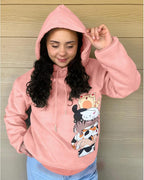 Tuislay Cute Cat Graphic Hoodies for Teen Girls Kawaii Cartoon Printed Hoodie Women Anime Print Hooded Sweatshirt Pullover