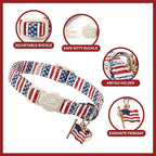 4th 0f July Cat Collar,2Pack Patriotic Day Kitten Collars Cute Flag Breakaway Kitty Collars,Summer Baseball Blue Cat Collar with Bell, for Girl & Boy Cats