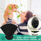 Lubise 8Pcs Carbon Filters Compatible with LR 3,Replacement Activated Charcoal Filters for Litter Box Carbon Premium Filters,Thickened and Durable,Eliminate Odor and Controls Moisture on Pet's Body