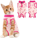 Cat Recovery Suit Female, Breathable Cat Onesie After Surgery Female for Abdominal Wounds or Skin Diseases, Surgery Recovery Suit Kitten Onesie After Spay Wear Anti Licking