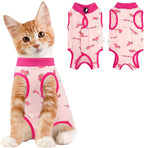 Cat Recovery Suit Female, Breathable Cat Onesie After Surgery Female for Abdominal Wounds or Skin Diseases, Surgery Recovery Suit Kitten Onesie After Spay Wear Anti Licking
