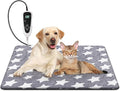 Newget Cat Heating Pad, Large Dog Heating Pad for Arthritis, Heated Dog Warming Pad for Indoor, Pet Heated Pad Blanket with 11 Adjustable Temperature Timer & Chew Resistant Cord (L: 35'' L X 24'' W)