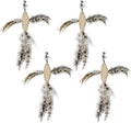 TTcat Feather Cat Toy Attachments,4 Pcs Simulation Flying Birds Refills, Cat Toys Replacement Feathers for Cat Kitten Wand.