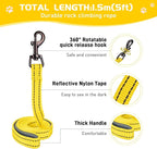 Soft Mesh Dog Harness and Leash Set, No Pull Puppy Harness and Leash Set, Reflective Step in Harness for Small Medium Dogs, Easy Walk Escape Proof Vest Harnesses (Yellow, XXS)