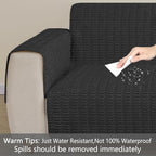 Muamar Dog Bed Cover Sofa Protector,Anti Slip Waterproof Sofa Covers for Living Room Couch Covers,Sofa Mat,Seat Cover, Dog Mat,Pet Pad for Furniture 1 Piece (30x70 inch, Black)