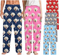 Custom Couple Pajama Pants Sock with Funny Face, Personalized PJ Anniversary Birthday Women Men Pants