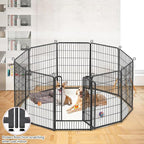 Dog Playpen, 40 inch 14 Panels Dog Pen Indoor Pet Dog Fence Outdoor for Yard Metal Puppy Playpen Pet Exercise Pen Rustproof Portable Dog Fence for RV Camping