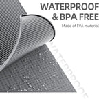 ESTHELLO Cat Litter Mat Large, Cat Litter Trapping Mat, Honeycomb Double Layer Design, Easy to Clean,Washable (30’’ x 24’’ Gray