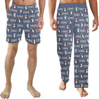 Custom Pajama Pants for Men, Personalized PJ Pants with Photos, Custom Mens Pajama Shorts, Gifts for Dad Husband
