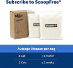 PetSafe ScoopFree Premium Crystal Cat Litter - Outperforms Clay Litter - Refill Packs - Reusable Tray Compatible - Fragrance Free - 4.3 lb Bags - 2 Pack