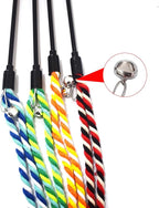 IUHKBH Cat Wands, 4 PCS Colorful Rope Cat Toys Flexible Teaser Wands Interactive Kitten String Wands, Safe Kitty Toys for Indoor