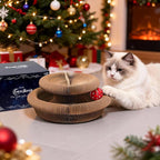 Accordion Magic Organ Cat Scratcher Toys for Indoor Cats - Cardboard Cat Scratching Board Ball Scratcher Pad 3 Pack