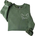 Personalized Dog Mom Sweatshirt, Custom Pet Name Sweater for Women, Dog Lover Gift, Cute Pet Apparel