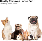 Aumuca Skin Friendly Self-Cleaning Slicker Brush for Dogs & Cats, Gentle Pet Grooming Tool for Shedding & Deshedding, Efficient Hair Remover for Long & Short Haired Pets