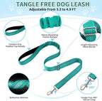 SlowTon No Pull Small Dog Harness and Leash Set, Puppy Soft Vest Harness Neck & Chest Adjustable, Reflective Lightweight Harness & Anti-Twist Pet Lead Combo for Small Medium Dogs(BL-Front Clip,XXS)