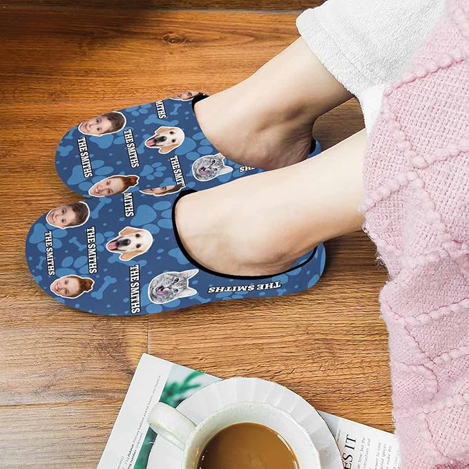 Artsadd Custom Pajamas for Women Men Family, Personalized Face Pjs Pajama Pants, Funny Pet Photo Loungewear Sleepwear Jammies
