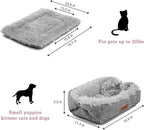 Cat Bed Self Warming, Foldable Self Heated Cat Mat Heating Pad 24 x 20 inch Extra Warm Thermal Pet Pad for Indoor Outdoor Cats, Non-Slip Bottom Washable Non Electric, Grey
