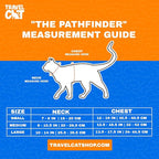 Travel CAT The Pathfinder Cat Harness with GPS Tracker Pocket - Powered by Tractive Cat Harness Escape Proof - Walking Escape Proof Harness for Small, Large Cat, Kitten (Blue, Small)