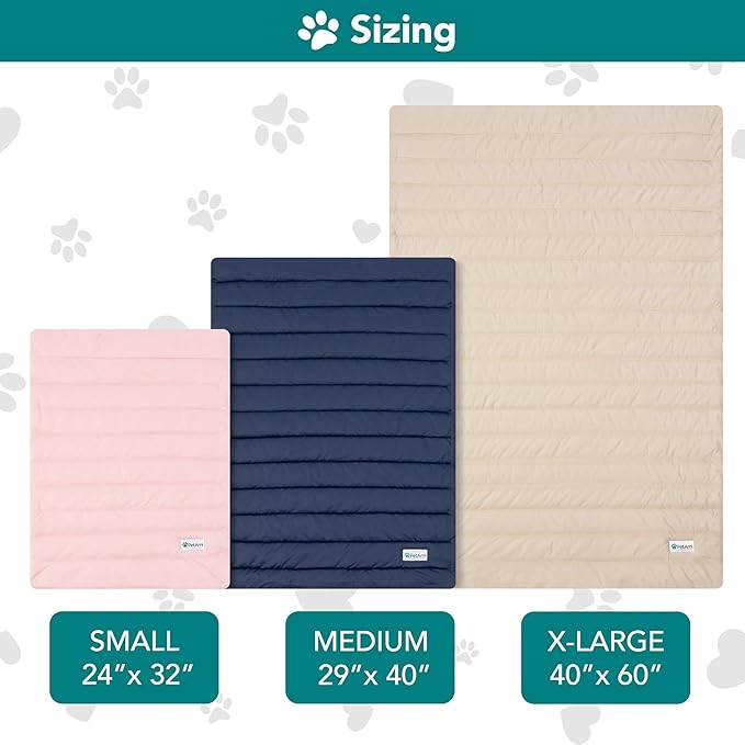 PetAmi Cooling Mat for Dog, Premium Pet Cooling Blanket for Crate Kennel, Indoor Cat Cool Sleeping Pad, Q-MAX Cold Sofa Couch Cover for Summer, Pink, Small (24x32)