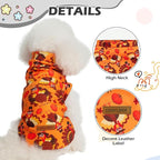 EXPAWLORER Thanksgiving Cat Sweater - Sweaters for Cats Only Soft Warm Pet Clothes, Fall and Winter Turkey Coat Pullover Design, Fleece Sweatshirt Clothing Also for Puppy Small Dogs, Large