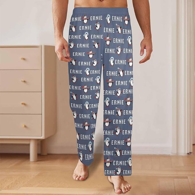 Custom Pajama Pants for Men, Personalized PJ Pants with Photos, Custom Mens Pajama Shorts, Gifts for Dad Husband