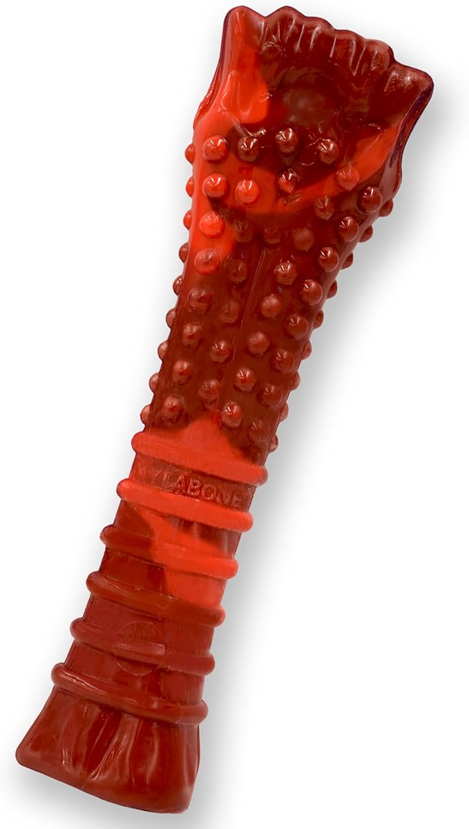 Nylabone Textured Bone Power Chew Toy for Dogs, Durable & Tough Dog Toys for Aggressive Chewers, Beef Jerky Flavor, X-Large Dogs - Over 50 Ibs, 1 Count