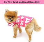 SMALLLEE_LUCKY_STORE Pet Water Resistant Winter Jacket Vest with D-Ring for Small Dog Cat Zip-up Padded Puppy Coat Chihuahua Yorkie Kitten Warm Clothes, Hot-Pink, S