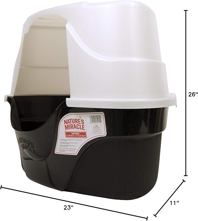 Nature's Miracle Advanced Hooded Corner Litter Box, Pack of 6 (P-5915)