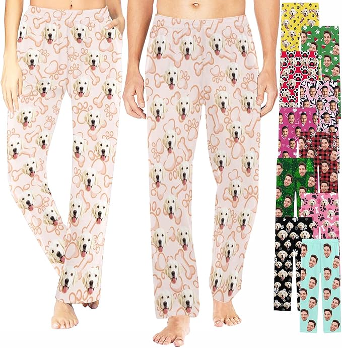 Custom Pajama Pants Customized Pajamas For Men Women Funny Xmas Pjs